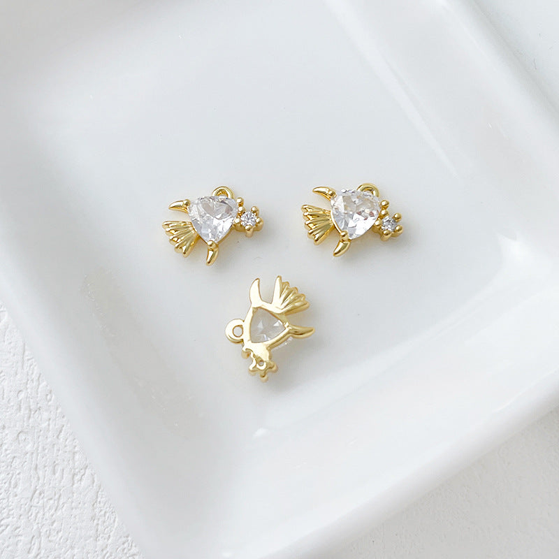 Wholesale 14k Gold Plated Marine Creature Pendant Diy Accessories